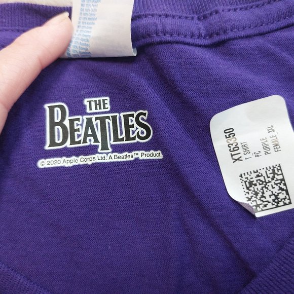 Port & Company Women's Purple The Beatles Concert T-Shirt 3XL - Picture 8 of 10